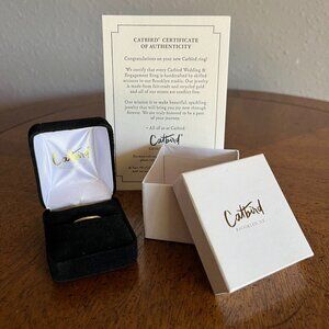 Catbird Classic Wedding Band, Half Round Band, 1mm, 18K Yellow Gold